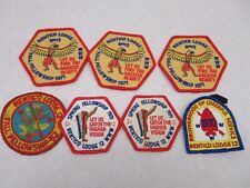 7 Vintage BSA Boy Scouts 1970 1971 Nentico Lodge 12 WWW patches