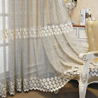 A Panel Mesh Curtain Floral Lace Tulle Window Drape Divider Home Bedroom Wedding