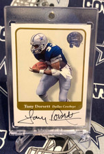 2001 Fleer GREATS OF THE GAME (GOTG) Dallas Cowboys TONY DORSETT Autograph AUTO