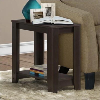 Accent Table Side End Nightstand Lamp Living Room Bedroom Laminate Brown - Image 1 of 4