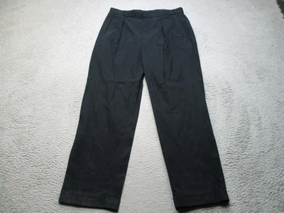 Vintage Polo Ralph Lauren Pants Mens 36 Silk Pleated Loose Chino Cuffed Preppy - Image 1 of 4