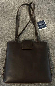 Women’s Liz Claiborne Crazy Horse Brown Handbag NWT - Picture 1 of 10
