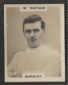 PINNACE FOOTBALL-BLACK OVAL BACK-#0088- BURNLEY - W. WATSON  - Picture 1 of 2