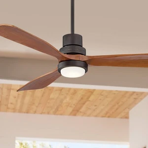 52" Casa Delta DC Bronze Outdoor CCT LED Ceiling Fan with Remote - Picture 1 of 10