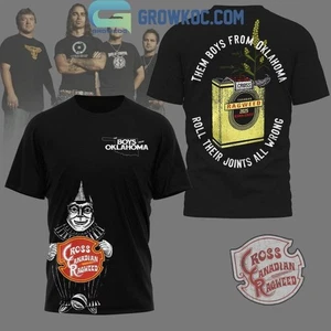 Cross Canadian Ragweed Roll Their Joints All Wrong 3D T-Shirt - Bild 1 von 3
