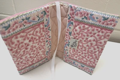 Very Rare Vintage Vera Bradley Indiana Delft Pink Book Cover Made in USA EUC - Image 1 of 4