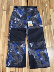 The North Face Freedom Insulated Kids Snowboards Pant Black/Mountain Print Large - Picture 1 of 11