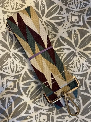 Correa de repuesto para monedero correa ancha de lona, oro rosa, púrpura, verde Foto 1 de 2