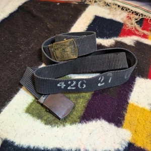 Vintage 1940s WWII US Army Navy Belts - Size 28, Navy Blue to Black - Picture 1 of 8