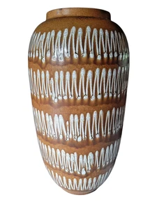 Scheurich Bodenvase 70er Jahre Keramik 52cm Vintage Retro Dekoration Rarität 🌿 - Picture 1 of 8