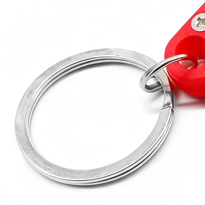 Red Keychain Flashlight Ultra Mini Key Ring Light Rhombus Shape For UV Curing - Image 1 of 4