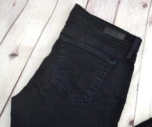 Pantalones de mezclilla para mujer ADRIANO GOLDSCHMIED The Legging tobillo súper ajustados TALLA 28R negros - Imagen 1 de 11