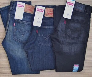 Levi's 520 JUNGEN SCHMAL ZULAUFENDES BEIN UNTER DER TAILLE LÄSSIGE PASSFORM DENIM JEANS GRÖSSE 8-20 LISTE $ 48 - Bild 1 von 22