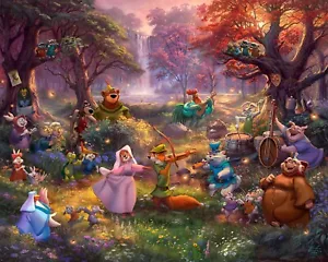 Robin Hood Disney Dreams Fabric Panel David Textile 36 x 44 Inches - Picture 1 of 3