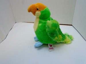 Ganz Webkinz Plush Bird Parakeet 10" HM354 Green Yellow Parrot No Code 