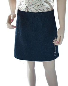 New PRINCESS HIGHWAY Peggy Skirt Navy Wool Blend Size 14 - Picture 1 of 8