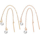 2 Pairs Dangle Earrings Pearls for Dangling The Chain
