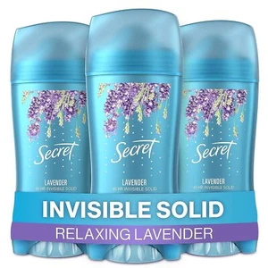 Secret Antiperspirant and Deodorant for Women Lavender Invisible Solid 2.6 oz... - Picture 1 of 9