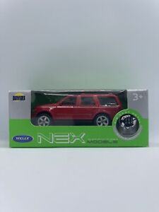 Welly Nex 1/60 - 1998 Ford Expedition - Red - Diecast Model Car
