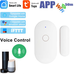 M02 TUYA WiFi Door/Window Sensor Home Security Alarm Detector For Alexa Google