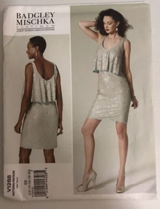 Vogue V1288 Sewing Pattern by Badgley Mischka Close Fitting Dress Sizes: 12-20 - Picture 1 of 6
