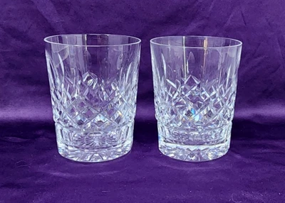 2 vasos Waterford Crystal Lismore dobles antiguos 4-3/8" - COMO NUEVOS Foto 1 de 3
