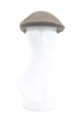 Sombrero de Newsboy Kangol Para Hombres Lana Sólida Marrón Talla OS Foto 1 de 4