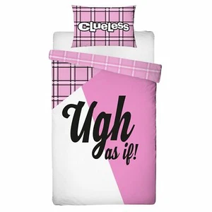 Clueless Juego de Cama Funda Edredón Individual + Almohada 2 in 1 Diseño Rosa - Imagen 1 de 3