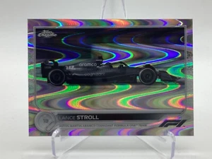 TOPPS FORMULA 1 CHROME 2022 F1 LANCE STROLL RAYWAVE PARALLEL #114 - Imagen 1 de 2