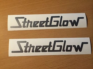 2x STREETGLOW Aufkleber Tuning Racing Neon Beleuchtung LED Japan Rennsport Turbo - Picture 1 of 1