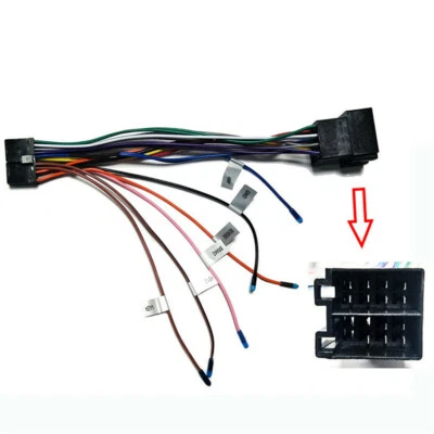 ISO Wiring Harness Car Radio Connector Wire Cable Adapter Android Plug And Play - Изображение 1 из 4