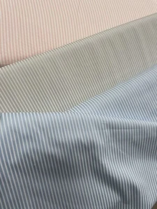 50 cm di tessuto stoffa di cotone piquet millerighe a Righe vari colori H.150 cm - Foto 1 di 4