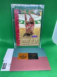 2003 Upper Deck Lebron James Rookie of month Auto 01/23 w/COA still sealed