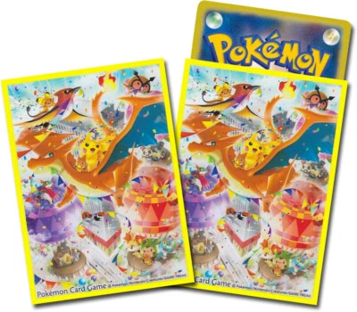 Pokemon PIKACHU CHARIZARD Mega Tokyo Opening Sleeves Deck Shield 64pcs Japanese - Bild 1 von 2