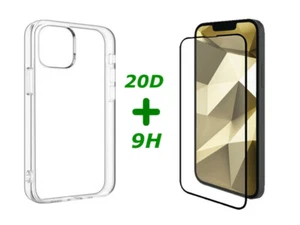 20D 9H Schutzglas mit Transparent Hülle für iPhone 13 mini 13 13 PRO 13 PRO MAX - Bild 1 von 9