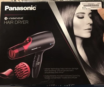 Panasonic EH-NA65-K Nanoe Moisture Infusion Hair Dryer Quick Dry Diffuser NEW - Image 1 of 4