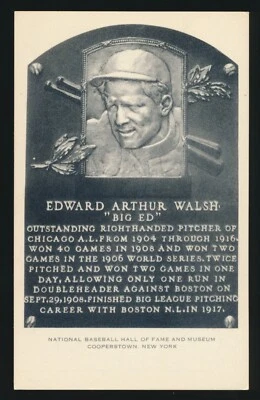 1956-63 Artvue B&W HOF Plaque Postcard (Type 2) -WILBERT ROBINSON - Image 1 of 2