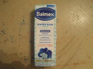 Balmex Diaper Rash Cream 4oz. Zinc Oxide Cream Skin Protectant Exp. 12/28 #N44 - Picture 1 of 1