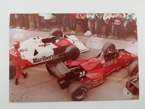 Foto Originale Formula 1 GP Imola 1984 FERRARI 126C4 e MCLAREN MP4/2 a Fine Gara - Picture 1 of 1