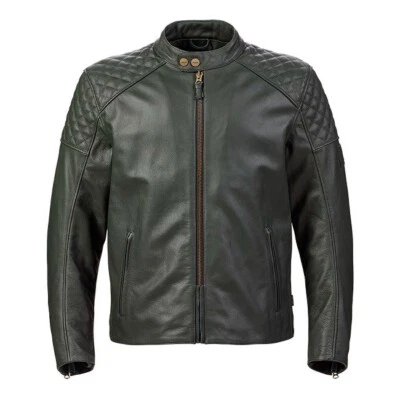Chaqueta de cuero de motociclista Triumph Braddan Air Motorbike original de cuero de vaca real Foto 1 de 4