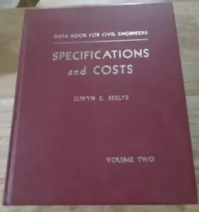 Data Book for Civil Engineers : Specifications and Costs Volume Two (Volume 2) - Foto 1 di 3