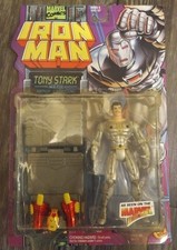 TOYBIZ MARVEL IRON MAN TONY STARK WITH ARMOR CARRYING CASE NEW