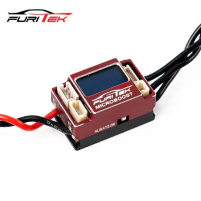 Furitek Microboost 2S Lipo 25A/50A Brushless ESC w/Display LCD for 1/24 1/28 Red - Image 1 of 4