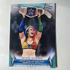 2019 Topps WWE Women's Division #96 Asuka Wins the First-Ever Women's TLC Match - Picture 1 of 2