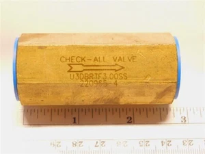 Check-All U3DBRTF3.00SS 3psi Brass Body Low Pressure Check Valve 1/2" NPT FM - Picture 1 of 2