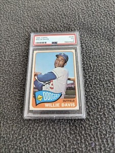 1965 Topps Baseball Willie Davis #435 L.A. Dodgers PSA 3 VG