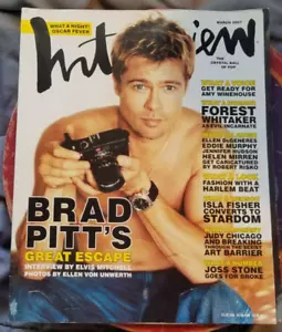 BRAD PITT - Interview Magazine - March 2007 - Amy Winehouse - Dominic Cooper - Picture 1 of 24