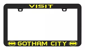 VISITA GOTHAM CITY BATMAN ETIQUETA MARCO PLACA - Imagen 1 de 4