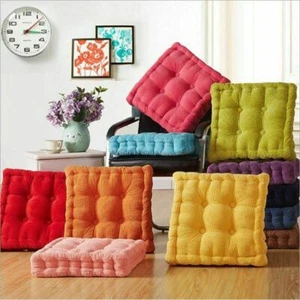 Square Circle Cushion Patio Tatami Meditation Mat Seat Pillow Thicken Yoga Pad - Picture 1 of 21