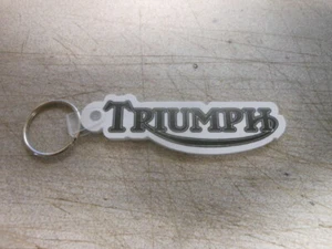 Triumph Retro Vintage Style Motorcycle Keychain Key Chain Bonneville Thunderbird - Picture 1 of 3